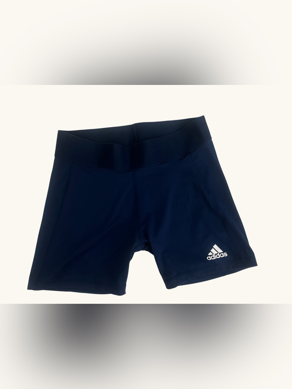 Adidas Navy 5” Spandex with Logo